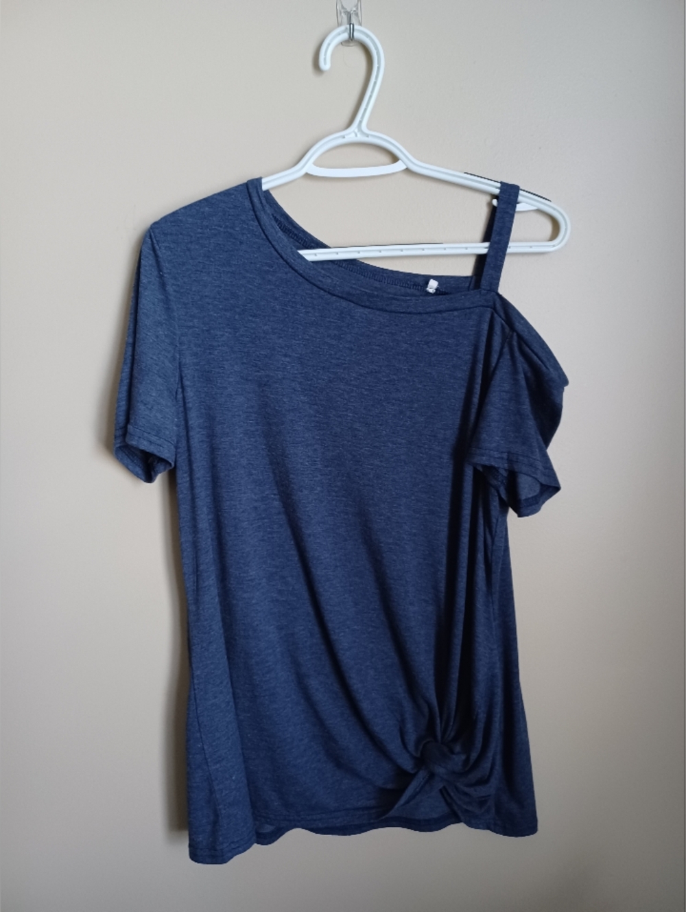 Women's Size 2XL Dark‎ Blue Cotton Polyester Unbranded T-Shirt Top Fashion